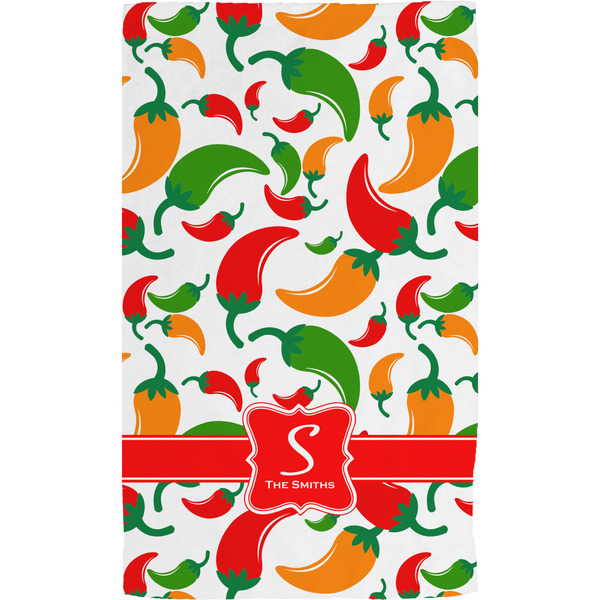 Colored Peppers Hand Towel (Personalized)