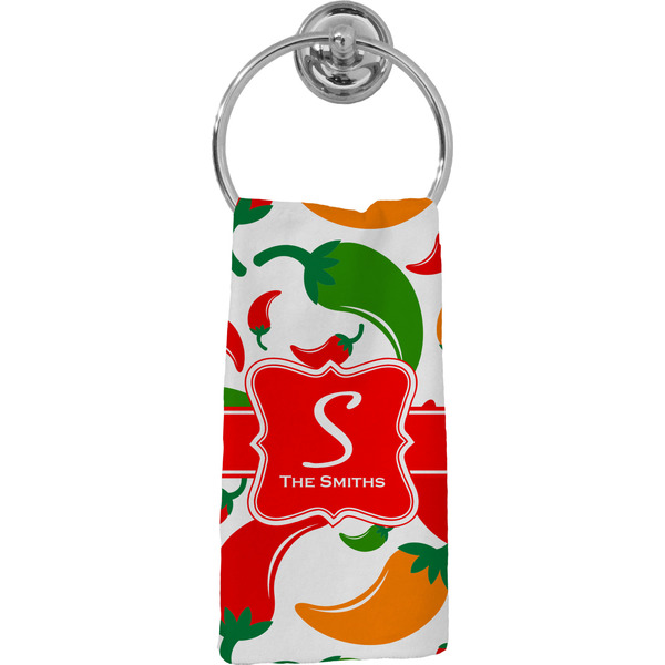 Custom Colored Peppers Hand Towel - Full Print (Personalized)