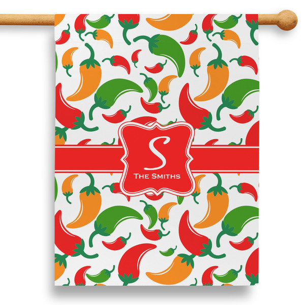 Custom Colored Peppers 28" House Flag (Personalized)