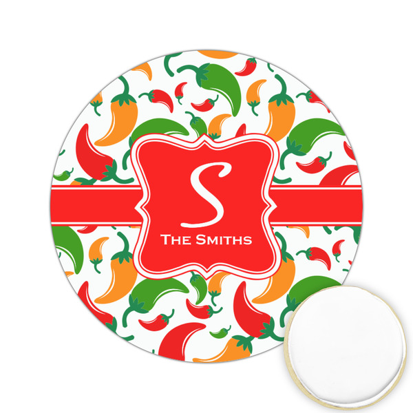 Custom Colored Peppers Printed Cookie Topper - 2.15" (Personalized)