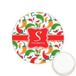 Colored Peppers Printed Cookie Topper - 1.25" (Personalized)
