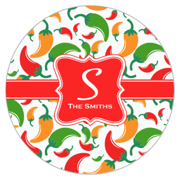 Colored Peppers Icing Circle - XSmall - Single