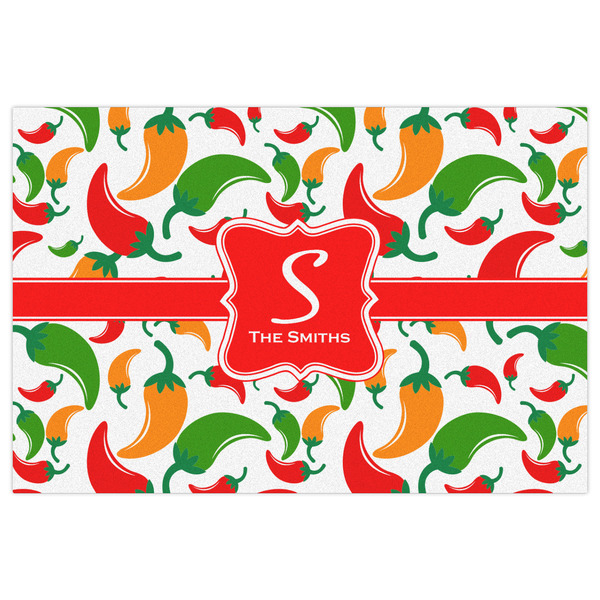 Colored Peppers Indoor / Outdoor Rug - 2'x3' - Front Flat