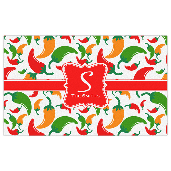 Colored Peppers Indoor / Outdoor Rug - 3'x5' - Front Flat