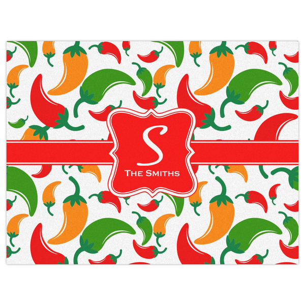 Colored Peppers Indoor / Outdoor Rug - 6'x8' - Front Flat