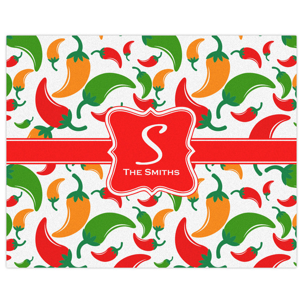 Colored Peppers Indoor / Outdoor Rug - 8'x10' - Front Flat