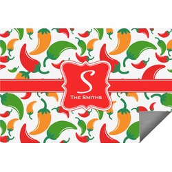 Colored Peppers Indoor / Outdoor Rug (Personalized)