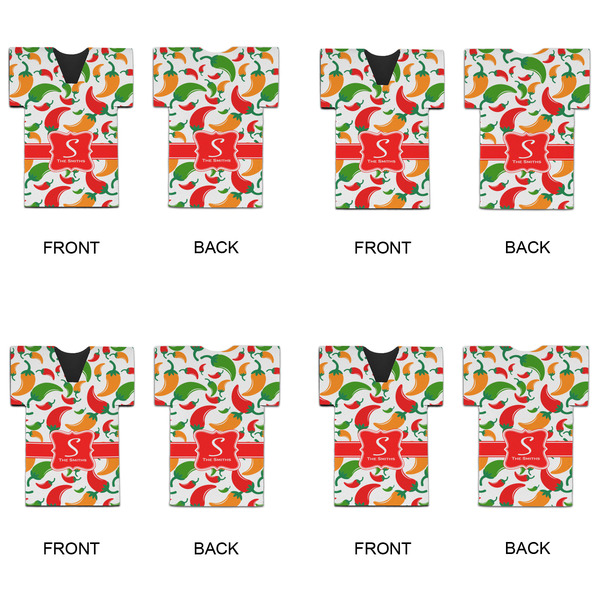 Colored Peppers Jersey Bottle Cooler - Set of 4 - APPROVAL