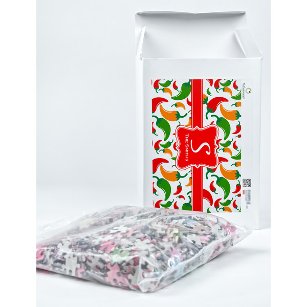 Colored Peppers Jigsaw Puzzle 1014 Piece - Box