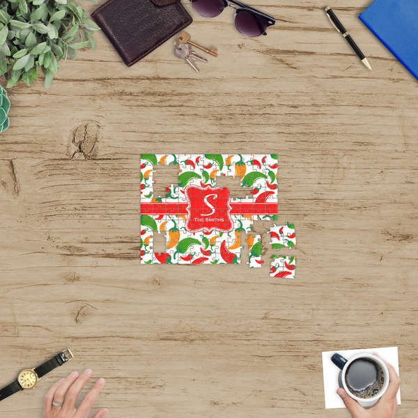 Colored Peppers Jigsaw Puzzle 110 Piece - In Context
