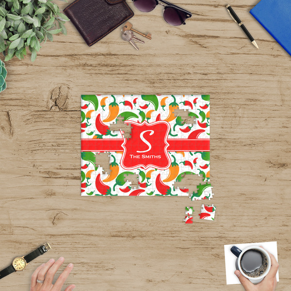 Colored Peppers Jigsaw Puzzle 252 Piece - In Context
