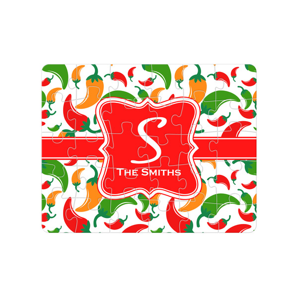 Custom Colored Peppers Jigsaw Puzzles (Personalized)