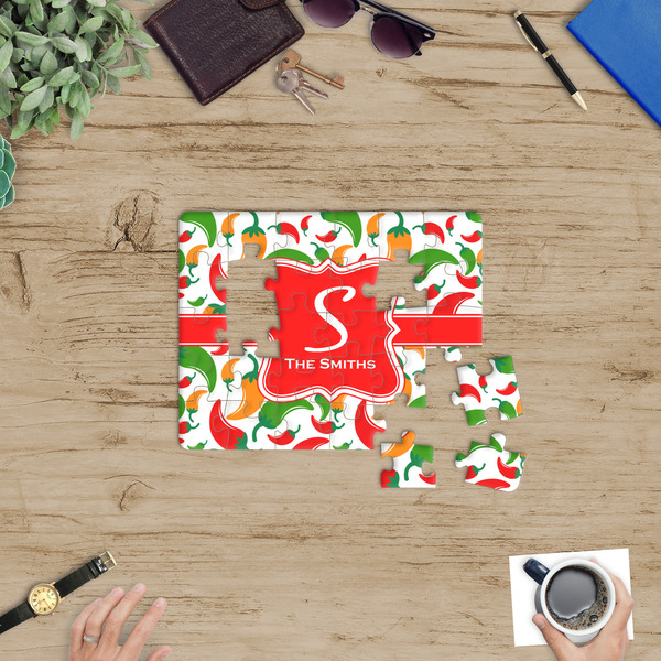 Colored Peppers Jigsaw Puzzle 30 Piece - In Context