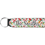 Colored Peppers Neoprene Keychain Fob (Personalized)