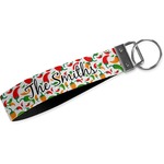 Colored Peppers Webbing Keychain Fob - Small (Personalized)