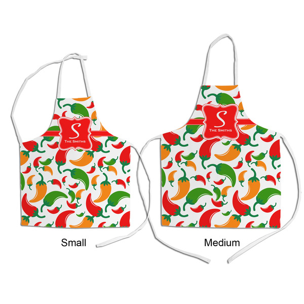Colored Peppers Kid's Aprons - Comparison