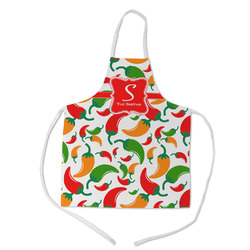Colored Peppers Kid's Apron w/ Name and Initial