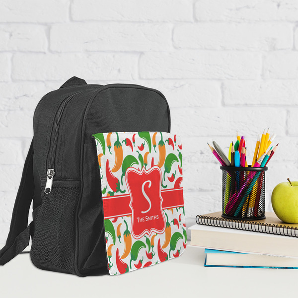 Colored Peppers Kid's Backpack - Lifestyle