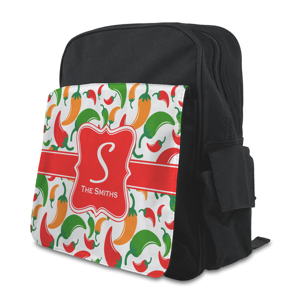 Custom Colored Peppers Preschool Backpack (Personalized)