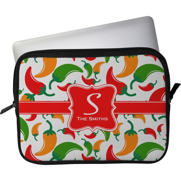 Custom Colored Peppers Laptop Sleeve / Case (Personalized)