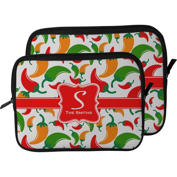 Colored Peppers Laptop Sleeve (Size Comparison)