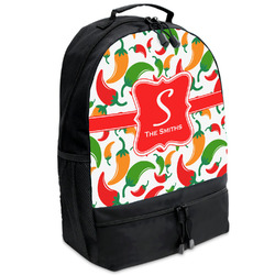 Colored Peppers Backpacks - Black (Personalized)