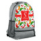 Colored Peppers Large Backpack - Gray - Angled View