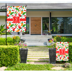 Colored Peppers Large Garden Flag - Double Sided (Personalized)