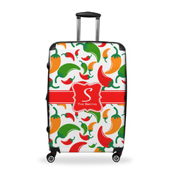 Colored Peppers Suitcase - 28" Large - Checked w/ Name and Initial