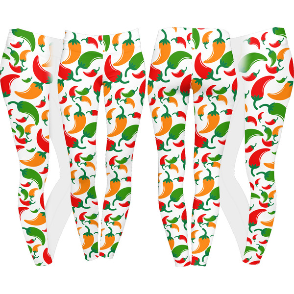 Colored Peppers Leggings Turn Around - Apvl