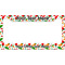 Colored Peppers License Plate Frame Wide