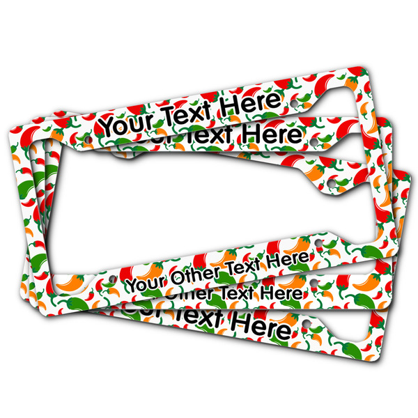 Colored Peppers License Plate Frames - (PARENT MAIN)
