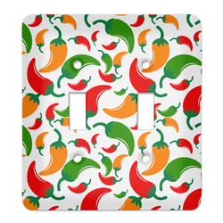 Colored Peppers Light Switch Cover (2 Toggle Plate)