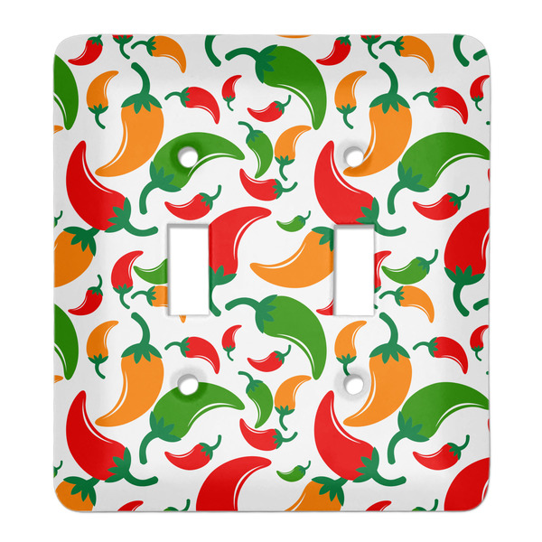Custom Colored Peppers Light Switch Cover (2 Toggle Plate)