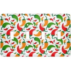 Colored Peppers Light Switch Cover (4 Toggle Plate)