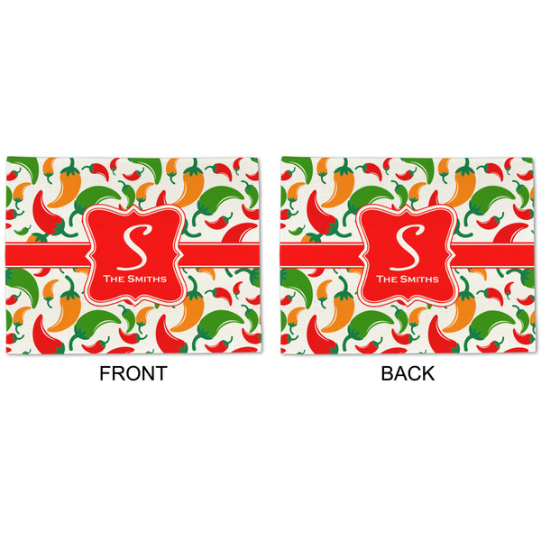 Colored Peppers Linen Placemat - APPROVAL (double sided)