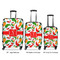 Colored Peppers Luggage Bags all sizes - With Handle