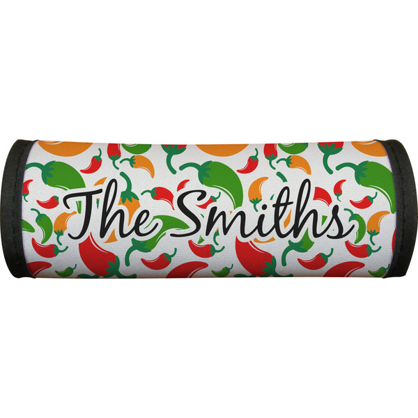 Colored Peppers Luggage Handle Wrap