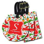 Colored Peppers Plastic Luggage Tag (Personalized)