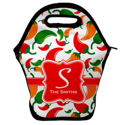 Colored Peppers Lunch Bag w/ Name and Initial