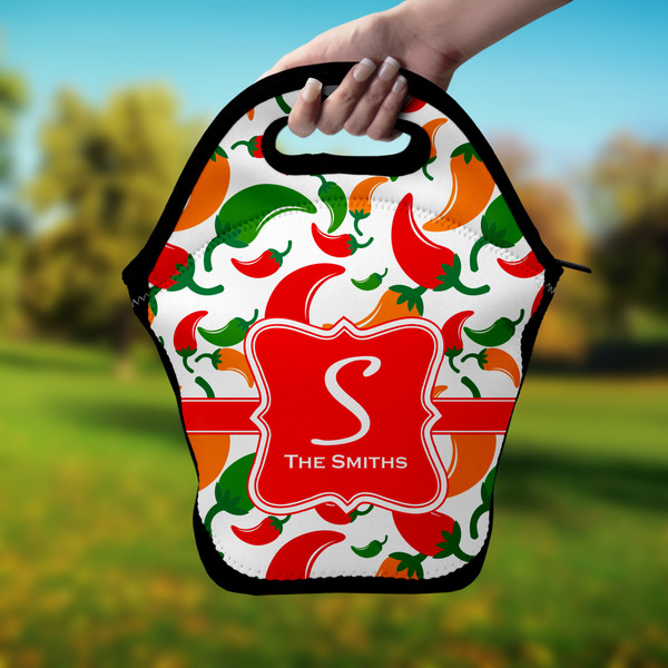 Colored Peppers Lunch Bag - Hand