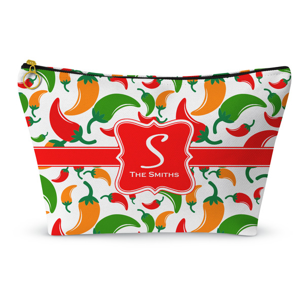 Custom Colored Peppers Makeup Bag - Large - 12.5"x7" (Personalized)