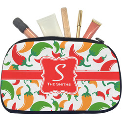 Colored Peppers Makeup / Cosmetic Bag - Medium (Personalized)