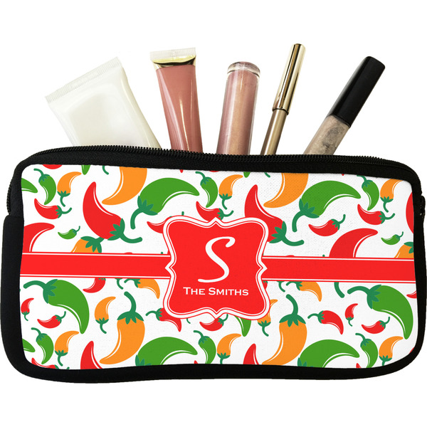 Custom Colored Peppers Makeup / Cosmetic Bag (Personalized)
