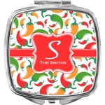 Colored Peppers Compact Makeup Mirror (Personalized)
