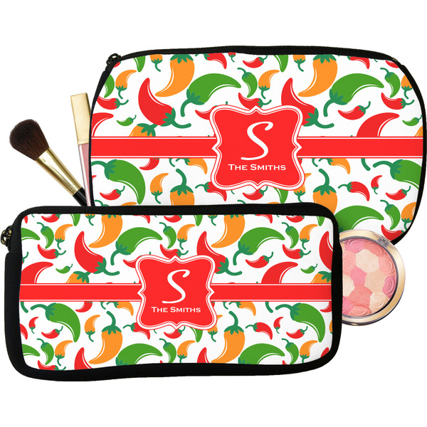 Colored Peppers Makeup / Cosmetic Bags (Select Size)