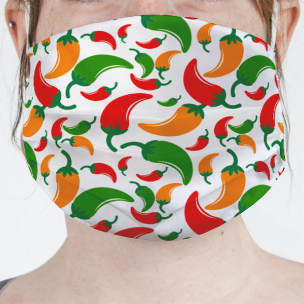 Custom Colored Peppers Face Mask Cover