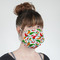 Colored Peppers Mask - Quarter View on Girl