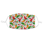 Colored Peppers Adult Cloth Face Mask - Standard