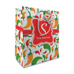 Colored Peppers Medium Gift Bag (Personalized)